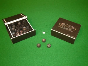 GENUINE KAMUI BLACK AND BEIGE SNOOKER / POOL / TIPS Chesworth Cues Sheffield - Picture 1 of 12