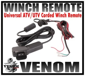 VENOM UNIVERSAL 12V ATV/UTV WINCH CORDED REMOTE SWITCH 11' WATERPROOF - Picture 1 of 1