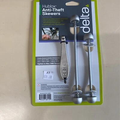 Anti-Theft Skewers for Bicycle Wheels - Image 1 of 2