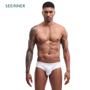 Ropa interior deportiva transpirables para hombre costilla algodón cintura ancha marca Seeinner - Imagen 1 de 16