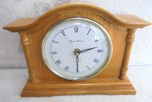 Vintage Daniel Dakota Quartz Mantle Clock Japan Genuine Wood - Picture 1 of 12
