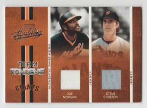 Camiseta Absolute Team Tandems 2005 doble Joe Morgan/Steve Carlton Giants #03/25 - Imagen 1 de 2