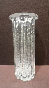 Hadeland Norway Willy Johansson “Atlantic" Art Glass Bubble Column Column Vase - Picture 1 of 8
