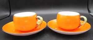 2 tazze e piattini vintage Okwan Cina pappagallo - Foto 1 di 7