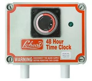 RELOJ LOHEAT 01.014.000 48 HORAS TIEMPO DE CONMUTACIÓN MÚLTIPLE SALÓN DE ORDEÑO GRANJA - Imagen 1 de 1