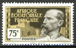 Französische AEF 1937, 75c Emile Gentil (1866-1914), postfrisch, Yv 48 - Bild 1 von 1