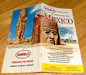 1958 HUMBLE OIL TOURING SERVICE TIPS FOR MEXICO Booklet w/ 40 pages - Picture 1 of 14