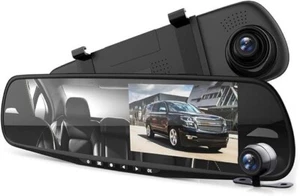 #1 Camara De Espejo Para Carro Auto De Video Reversa y Frontal G-Sensor 1080P HD - Picture 1 of 6