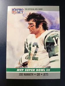 1990 Pro Set Joe Namath MVP COLLECTIBLE card #3 - Picture 1 of 2