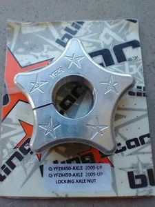 2009+ Yamaha YFZ450r Blingstar Billet Locking Rear Axle Lock Nut Locknut ATV - Picture 1 of 3