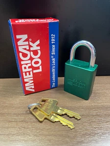 American Lock Safety Series Padlock A1105GRN KD - Picture 1 of 5
