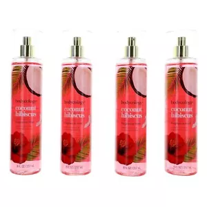 Coconut Hibiscus by Bodycology, 4 Pack 8 oz Fragrance Mist for Women - Picture 1 of 4