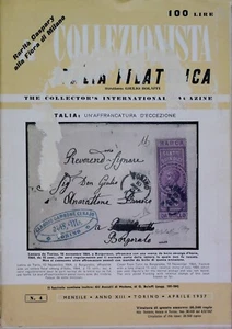 Collezionista Italia Filatelica G. Bolaffi Ed. 1957 77 Pagine LR134 - Picture 1 of 5