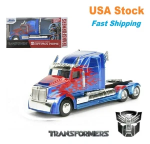 Transformers 5 Optimus Prime Western Star 5700 XE Phantom Jada 5.5" 1:32 NIB - Picture 1 of 12