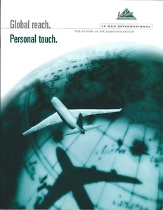 Airline Brochure - Le Bas International - Business Jet Charter - 1999 (B562) - Bild 1 von 1