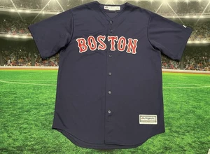 Boston Red Sox Majestic Jersey Stitched Sz Médium Preowned - Picture 1 of 10