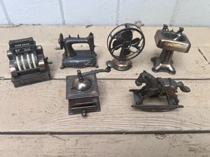 Lot Durham Industries Miniatures National Cash Register Fan Sink Horse Singer - Bild 1 von 12
