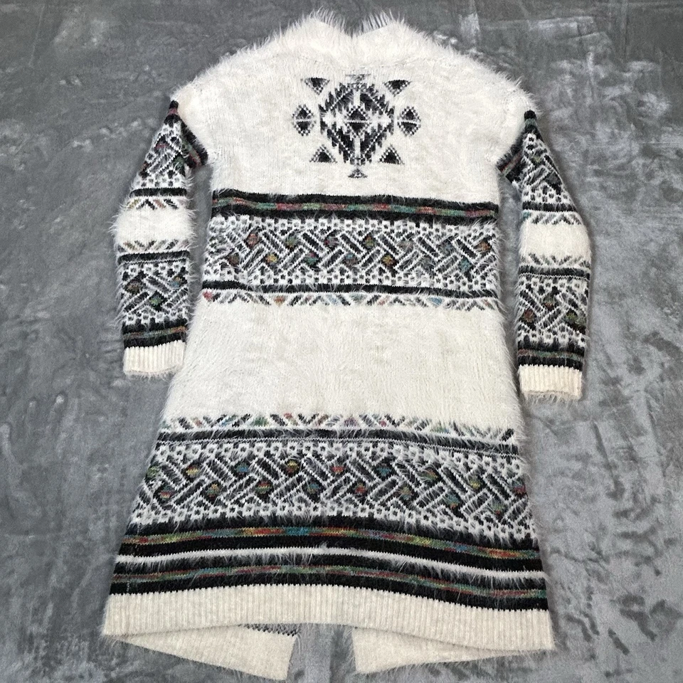 Cárdigan largo My Michelle para mujer azteca difuso boho occidental pequeño suéter chaqueta Foto 1 de 4