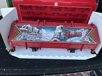 LGB 45110 Christmas Covered Gondola W/6 Hatches, G Scale, New, Germany - Image 1 of 4