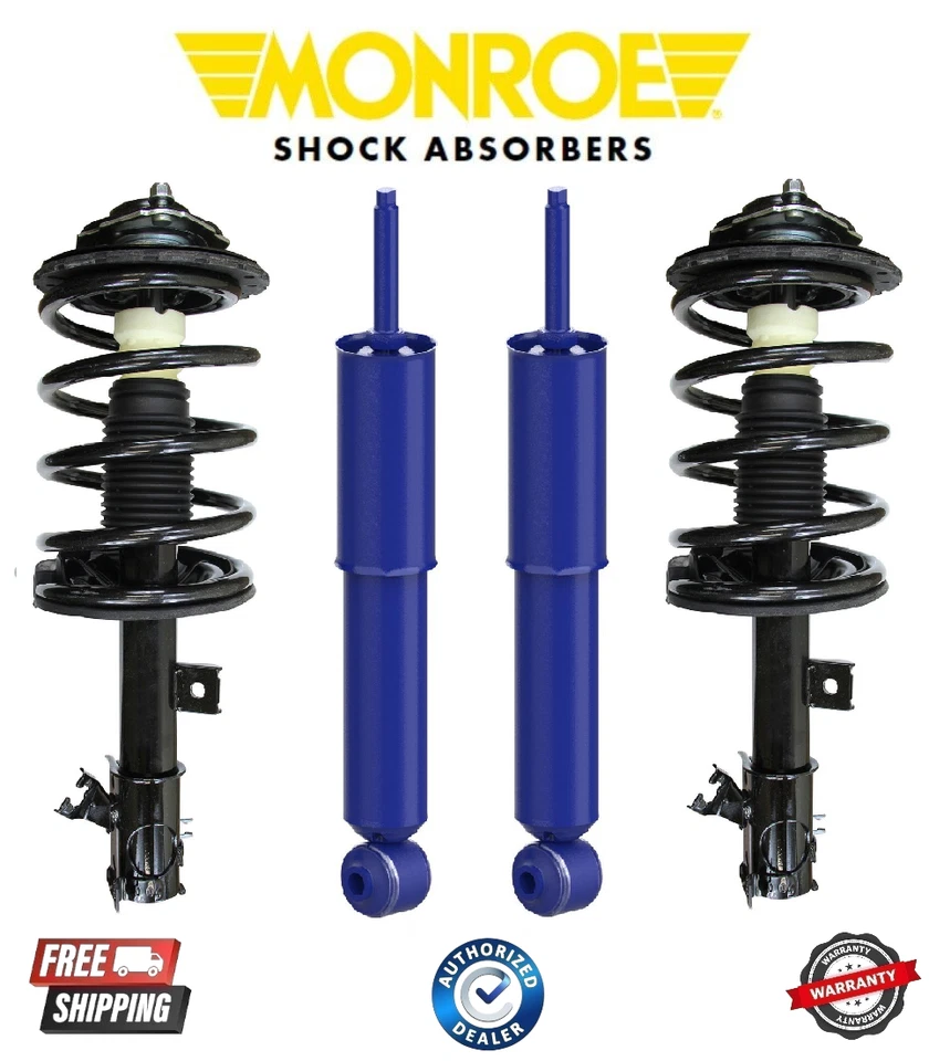 Complete Monroe Front Coil Spring & Rear Shock  Assembly For 04-09 Nissan Quest - Image 1 of 1