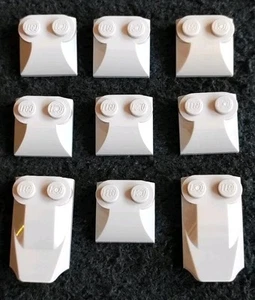 LEGO Light Grey Slopes Bundle 2x2 47457 x9 Pieces 2 x 2 x 2/3 Curved Roof Bricks - Picture 1 of 2
