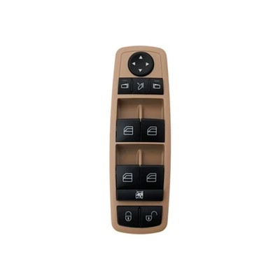 For Mercedes-Benz B200 2006-2011 Window Switch Driver Side Front Plastic Coffee - Image 1 of 4