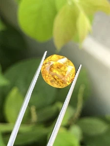Certified 2.80 Cts Natural Sphene Titanite Oval Cut Faceted Loose Gemstone - Picture 1 of 18
