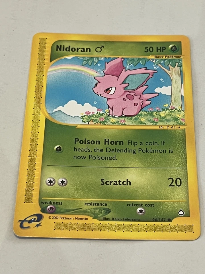 Nidoran 96/147 Aquapolis WOTC Vintage Pokemon 2002  - Image 1 of 1