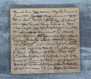 Berühmte Künstler Signaturen - großer 5" Gummistempel - JudiKins Rubber Stamp 2333J - Bild 1 von 4