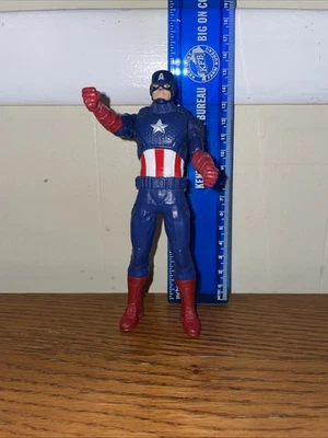 Stocking Stuffer Marvel Comics Captain America 6” Action Figure - 2015 Hasbro W1 - Image 1 of 4