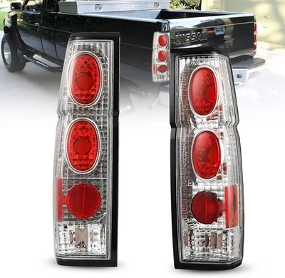 2pcs Chrome Tail Lights For Nissan 1986-1994 Hardbody D21 SE / 1986-1989 1994 XE - Image 1 of 4