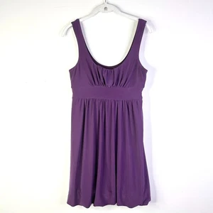JFW Just For Wraps Dress Women S Purple Y2K Mini Babydoll Milkmaid Stretchy  - Picture 1 of 7
