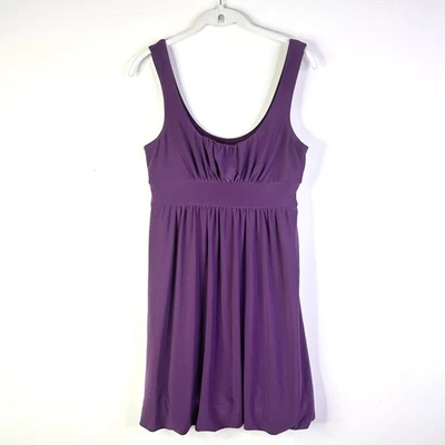JFW Just For Wraps Dress Women S Purple Y2K Mini Babydoll Milkmaid Stretchy  - Image 1 of 4