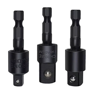 Adaptador de enchufe de vástago hexagonal de 1/4 pulgada equipado con un mecanismo de rotación de 360 grados - Imagen 1 de 14