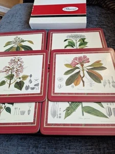 Set 6 tovagliette vintage Pimpernel Royal Horticultural Society Flora Japonica - Foto 1 di 11