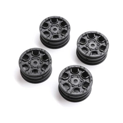 1.0 Ford Bronco Wheels, Black (4): SCX24 - Axial AXI40006 - Image 1 of 2