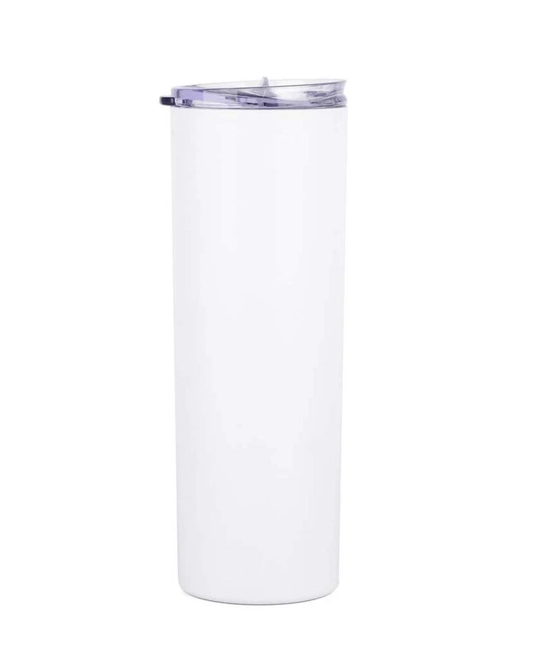 20oz Skinny Stainless Steel Tumbler Slider Lid  DoubleWall Vacuum Insulated - Image 1 of 4