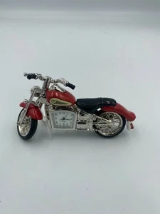 Harley davidson style motor bike desk clock - Picture 1 of 4