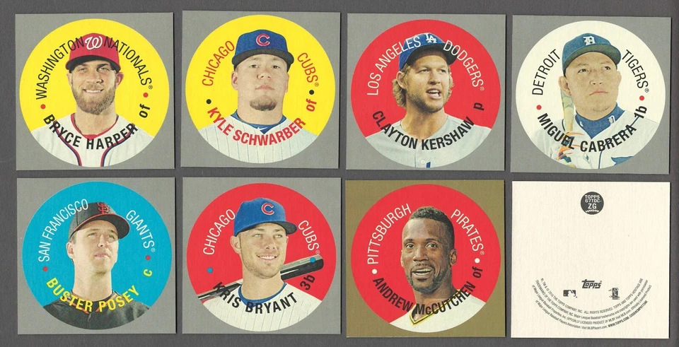 Tarjeta de novato Topps Heritage DISCS 2016 mini inserción tarjetas individuales radiocontrol Foto 1 de 1