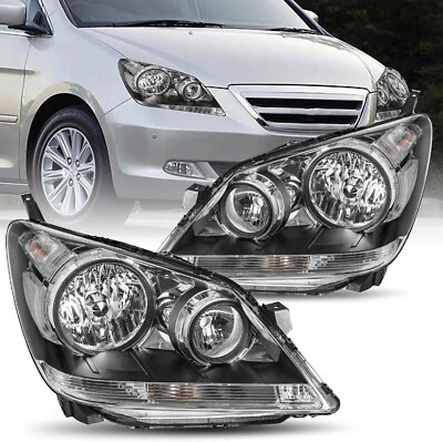 For 2005-2010 Honda Odyssey OE Style Clear Reflector Headlights Assembly Pair - Image 1 of 4