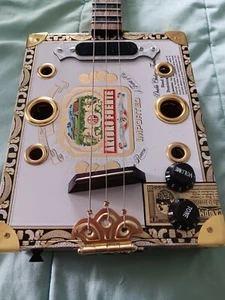 SPECIAL 2 WEEKS ONLY CIGAR BOX GUITAR *3 STRING CBG*MADE TO ORDER*. SLIDE&FINGER - Picture 1 of 11