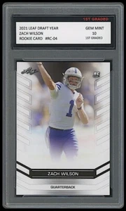 Zach Wilson 2021 Leaf Draft Year 1st Graded 10 Rookie Card Cougars / New York Jets - Bild 1 von 1