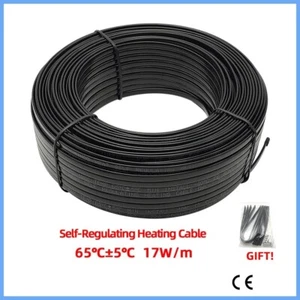 Cable calefactor autorregulador protección anticongelante nieve derretimiento tubo de agua - Imagen 1 de 13