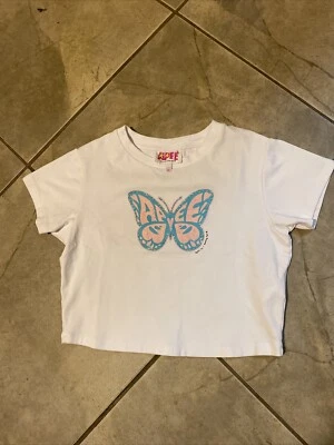 Camiseta A BATHING APE Y2K Chibi S Algodón Blanco Mariposa Rara 00CCSK202011 Foto 1 de 4