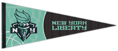 NEW YORK LIBERTY WNBA Basketball Premium Felt 12x30 Collectors PENNANT Cover