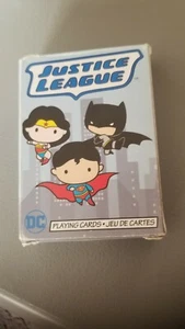 Cute Justice League Deck of Playing Cards Batman Wonder Woman Superman DC Comics - Picture 1 of 2