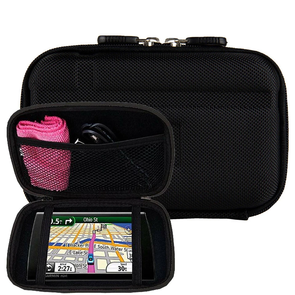 Black Hard Shell Protective Case For 5" Garmin Drive 51 / Drive 52 / Nuvi 4592 - Image 1 of 4