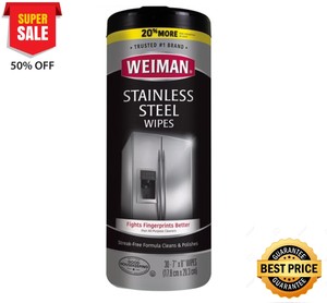 Weiman Stainless Steel Cleaner Wipes - 30 Count