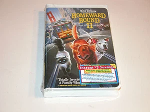 HOMEWARD BOUND II 1996 VHS 7893 CLAMSHELL NEU WERKSEITIG VERSIEGELT WALT DISNEY - Bild 1 von 4