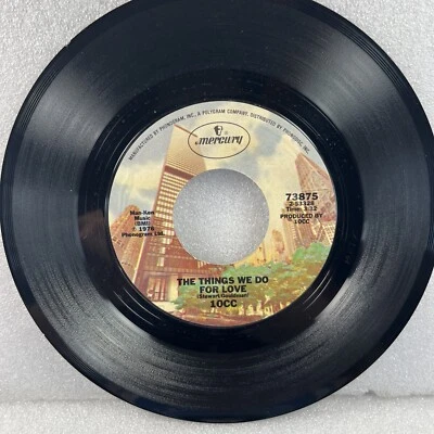 10CC The Things We Do For Love & Hot To Trot 45 Vinyl 1976 Mercury Records - Image 1 of 4